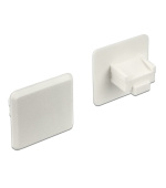 Delock Prachová záslepka pro RJ45 samice bez uchopení 10 kusů bílá