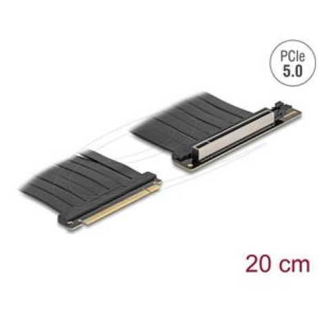 Delock Riser karta PCI Express 5.0, ze zástrčky x16 na slot x16, s kabelem, délka 20 cm