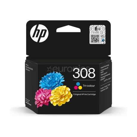 HP 308 Black/Tri-Color Ink Cart Combo pack
