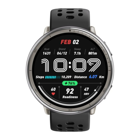 Amazfit Active 2 Black Sport Silicone (Round)