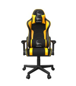Gembird herní židle Scorpion černá/žlutá
