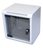 10" rack jednodílný 6U/260 TRITON šedý dveře sklo