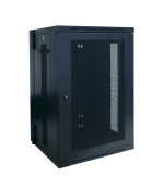 Skříň SmartRack 18U, Š=600mm, Hl=550mm, hloubka pro přepínače, montáž na stěnu