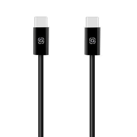 OBAL:ME Super Fast USB-C/USB-C Pletený kabel 100W 2m Black