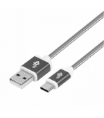 TB Cable USB - USB C 1.5 m gray tape