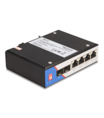 Delock Průmyslový přepínač sítě Gigabit Ethernet se 4 porty RJ45 a 2 porty SFP, na DIN lištu