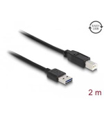 Delock Kabel EASY-USB 2.0 Typ-A samec > USB 2.0 Typ-B samec 2 m černý