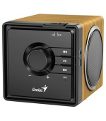Genius SP-916BT Reproduktor,bezdrátový,Bluetooth,6W,USB-C,výdrž až 8 hodin,mikrofon,podpora Microsoft Copilot,barva světlé dřevo