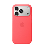 iPhone 17 Pro Silicone Case with MS – Bright Guava