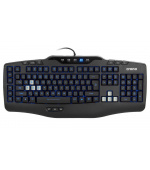 Crono CK3000 - modré podsvícená herní klávesnice, CZ + SK, USB