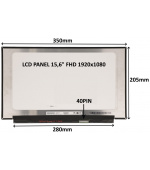 LCD PANEL 15,6" FHD 1920x1080 40PIN MATNÝ IPS 120HZ / BEZ ÚCHYTŮ