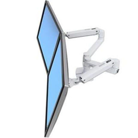 ERGOTRON LX Dual Side-by-Side Arm, stolní ramena pro 2 lcd. max. 27", flexibilní , bílé