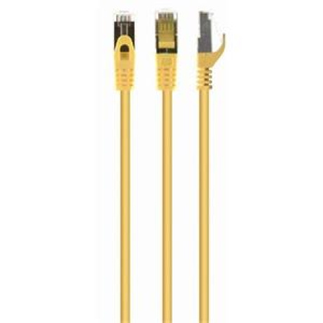 GEMBIRD Patch kabel S/FTP Cat. 6A LSZH, 0,25 m, žlutý