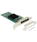 Delock PCI Express Karta > 4 x Gigabit LAN