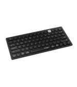 Kensington duální kompaktní klávesnice pro více zařízení, Bezdrátová USB + Bluetooth, UK layout - Černá