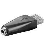 PremiumCord USB2.0 adaptér na stereo jack 3,5mm female