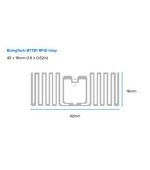 Zebra Label, Polypropylene, 46x25mm; Direct Thermal, POLYPRO 4000D, Permanent Adhesive, 19mm Core, Black Sensing Mark, RFID, 210/R