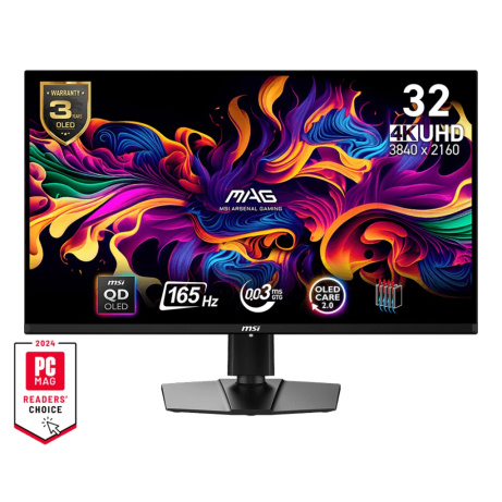 MSI MAG/321UP QD-OLED/31,5"/QD-OLED/4K UHD/165Hz/0,03ms/Černá/3R