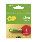 GP Alkalická baterie ULTRA AAA (LR03)- 6ks