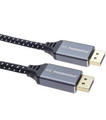 PremiumCord DisplayPort 1.4 přípojný kabel, kovové a zlacené konektory, 3m
