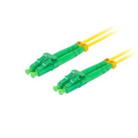 LANBERG optický patch cord SM LC/APC-LC/APC duplex 3m LSZH G657A1 průměr 3mm, barva žlutá