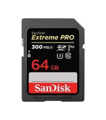SanDisk Extreme PRO SDXC 64GB 300MB/s V90 UHS-II