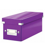 LEITZ Krabice na CD  Click&Store, purpurová