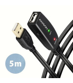 AXAGON ADR-205, USB 2.0 A-M -> A-F aktivní prodlužovací / repeater kabel, 5m