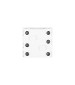 LANBERG AC Zásuvka 230V 45x45 Single Schuko + Adaptér bílý