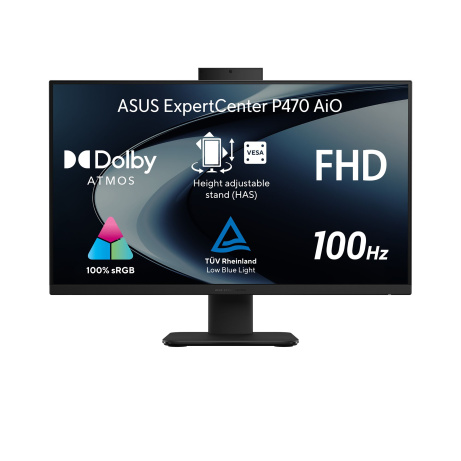 ASUS ExpertCenter/P400 (P470VAK-BPC7321TX)/27"/FHD/7-240H/32GB/1TB/Intel int/W11P/Černá/3ROn-Site