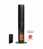 Salente HotTower, teplovzdušný sloupový ventilátor, černý