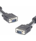 PremiumCord Kabel k monitoru HQ (Coax) 2x ferrit,SVGA 15p, DDC2,3xCoax+8žil, 10m