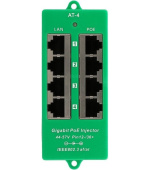 MaxLink Gigabitový 4-portový PoE panel, 802.3af/at