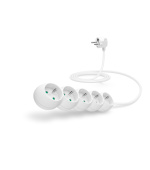 CONNECT IT prodlužovací kabel 230 V, 5 zásuvek, 2 m, bez vypínače (bílý)