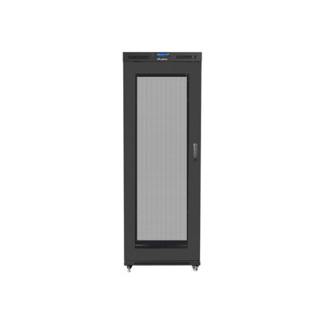 LANBERG Volně stojící skříň 19" 27U/800x1200 (v rozloženém stavu) černá (RAL9004) síťované dveře LCD