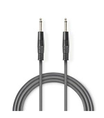 Nedis COTH23000GY50 - Nevyvážený Audiokabel | 6,35mm Zástrčka – 6,35mm Zástrčka | 5 m | Šedá barva