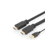 Digitus propojovací kabel s Aktivním zesílením HDMI High Speed Ethernet 20m Ultra HD 4K, HDMI 2.0