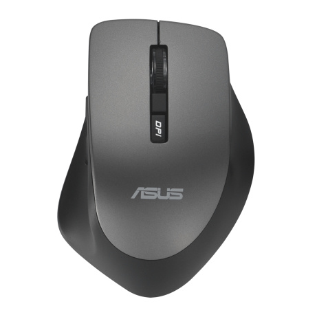 ASUS WT425/Ergonomická/Optická/Pro praváky/1 600 DPI/Bezdrátové USB/Šedá