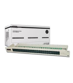 Digitus CAT 3 ISDN Patch Panel, nestíněný, 50 portů RJ45, 8P4C, LSA, 1U, montáž do stojanu, šedá, 482x44x109