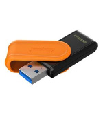 KINGSTON 256GB Portable USB 3.2 Gen 1 DataTraveler Exodia S (Black/Orange)