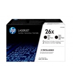 HP 26X tisková kazeta černá velká, CF226XD - 2pack