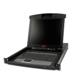 APC 17" Rack LCD Console with Integrated 8 Port Analog KVM Switch