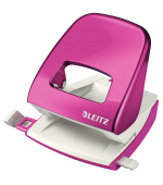 LEITZ Stolní děrovačka  NeXXt WOW 5008, met. růžová, box