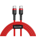 Baseus datový kabel Cafule USB-C/USB-C 1m PD2.0 60W červený