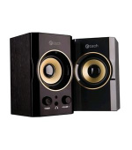 C-TECH reproduktory SPK-11, 2.0, dřevěné, černo-zlaté, USB, 5W