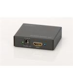 Digitus 4K HDMI Rozbočovač 1x2,, podporuje audio, DSD audio, HD Audio, černý