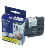 Brother - TZe-241, bílá / černá (18mm, laminovaná)