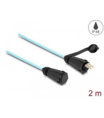 Delock Optický kabel z LC Duplex na LC Duplex s ochrannou krytkou, multi-mode OM3, 2m