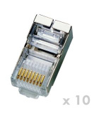 DATACOM Plug STP CAT5E 8p8c- RJ45 lanko (10ks)