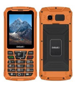 EVOLVEO StrongPhone Z6, vodotěsný odolný Dual SIM telefon, oranžová